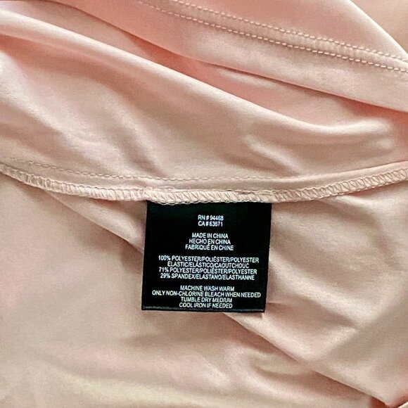 BCBG Paris Women's Juniors Smocked Bodice Dress Rose Quartz Size Small - Picture 10 of 11